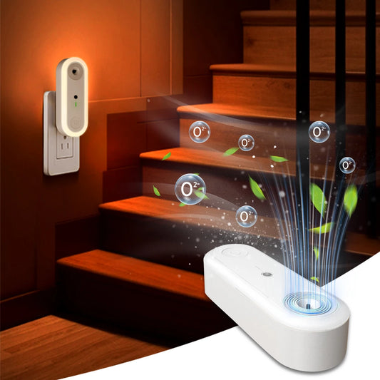 Night Light With Air Clean Function Air Purifier Decor Lighting for Home Bedroom Office Kitchen Portable Air Filter Odor