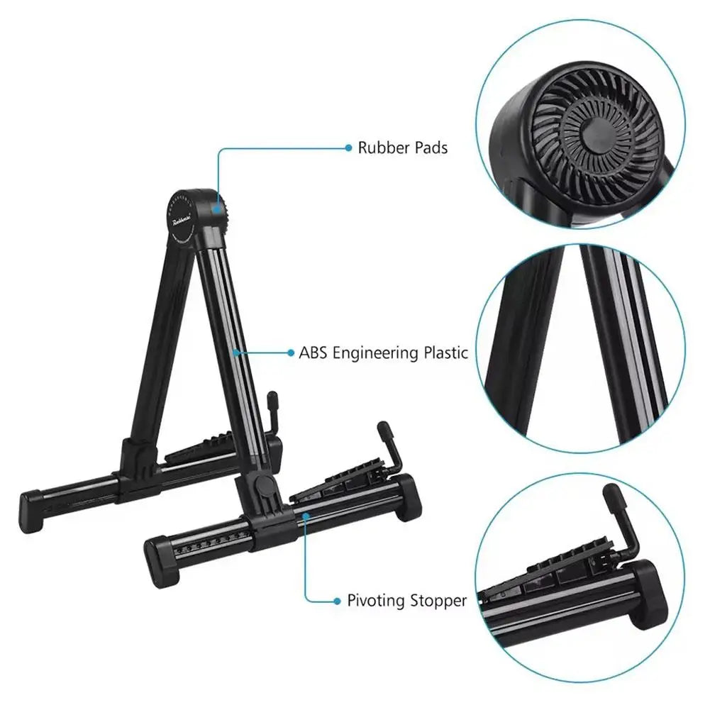 Foldable Guita rStand for Acoustic Guitars Electric and Bass Portable and Lightweight Easy Household Universal Floor Stand