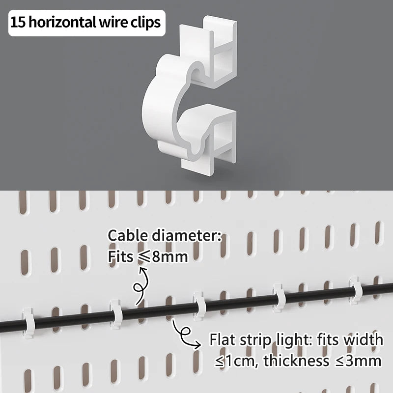 Office Desktop Storage Pegboard: Height-Adjustable Vertical Storage Rack (For Stationery Storage And Decorative Figurine Display