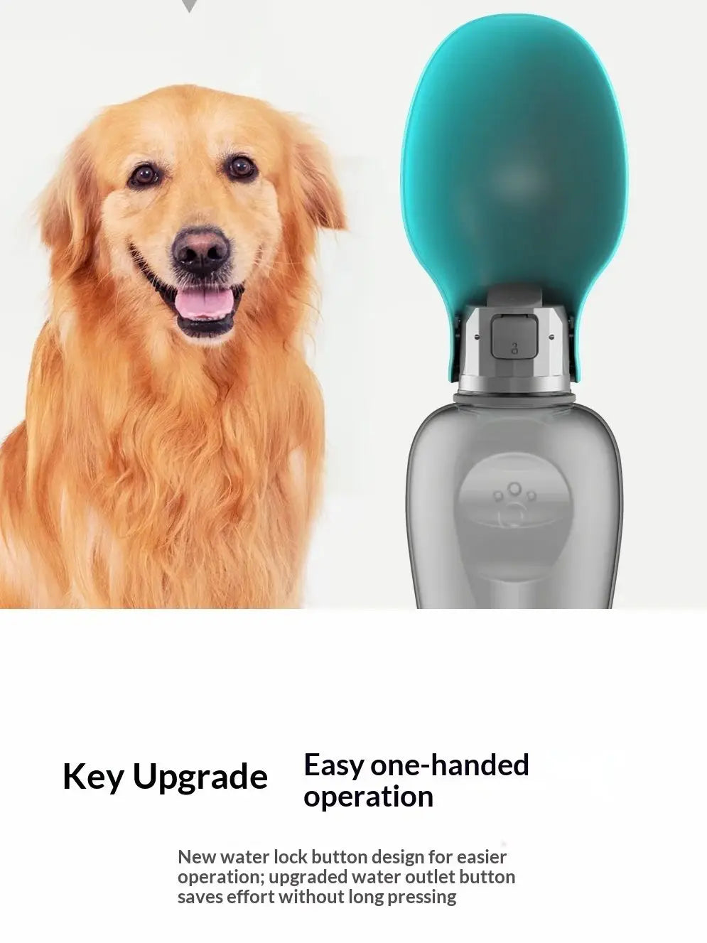 Pets go out with water bottles, dogs, outdoor portable water bottles, large capacity foldable cat water dispensers, cross-border