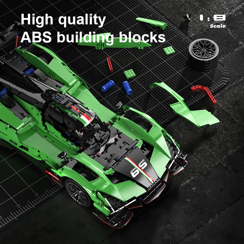 2980pcs MOC Technical Sports Car Building Blocks Model Racing Bricks Assembling Toys for Kids Adults Christmas Gift Set