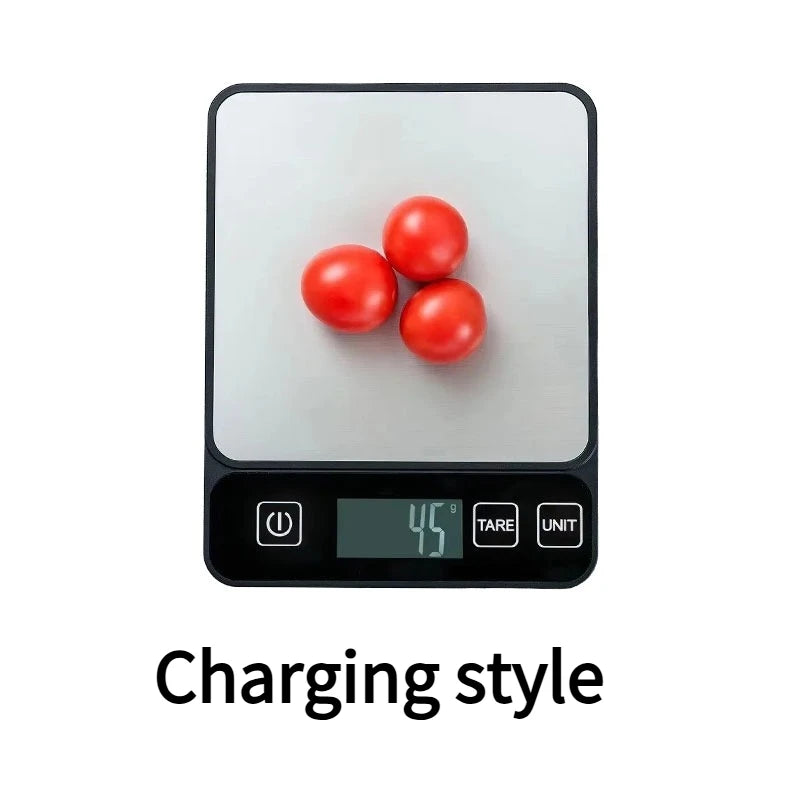 Food Scale 10 Kilograms Digital Kitchen Scale Grams and Ounces 1G Precise Scale Easy to Clean Stainless Steel