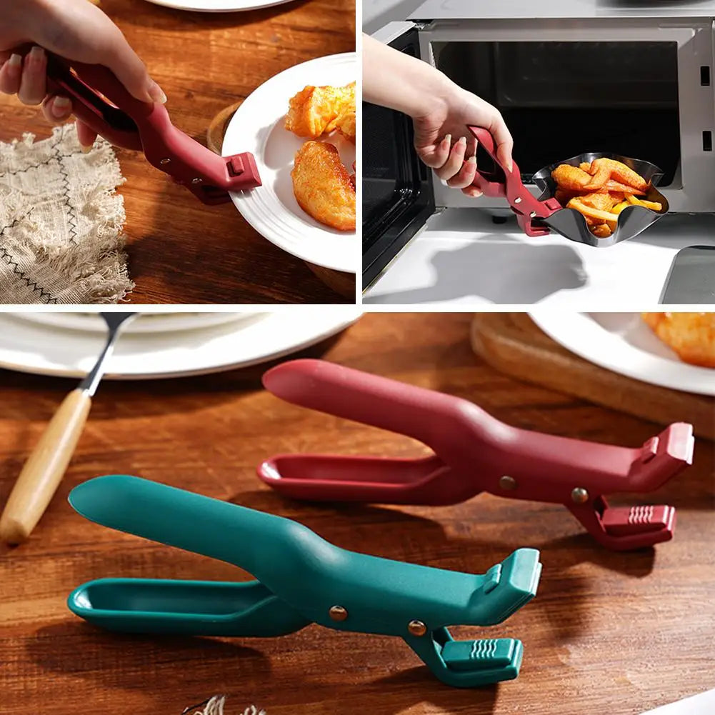 Anti-scald Clip Silicone Durable Kitchen Anti-Scalding Plate Bowl Dish Pot Holder Multi-Purpose Kitchen Accessories 2026