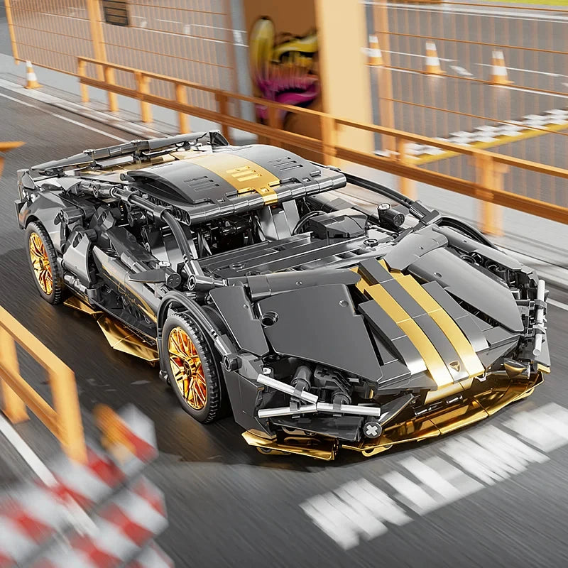 67129 Car MOC 1280pcs Building Blocks Sports Car Model Kit - 1:14 Scale Adult Collectible Construction Toy