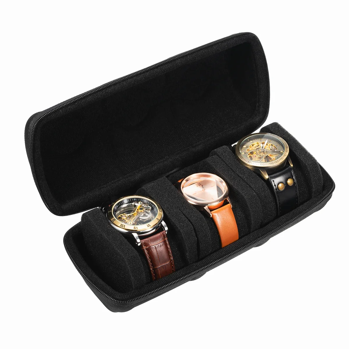 Watch Box Organizer Watch Travel Case Portable Storage Watch Display Holder for Wristwatches and Smart Watches Men Women Gift