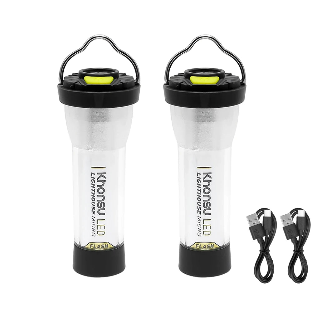 Portable Camping Light 3000mah Rechargeable Outdoor Lighthouse Camping Lamp Flashlight Lantern Camping Lights Waterproof Outdoor