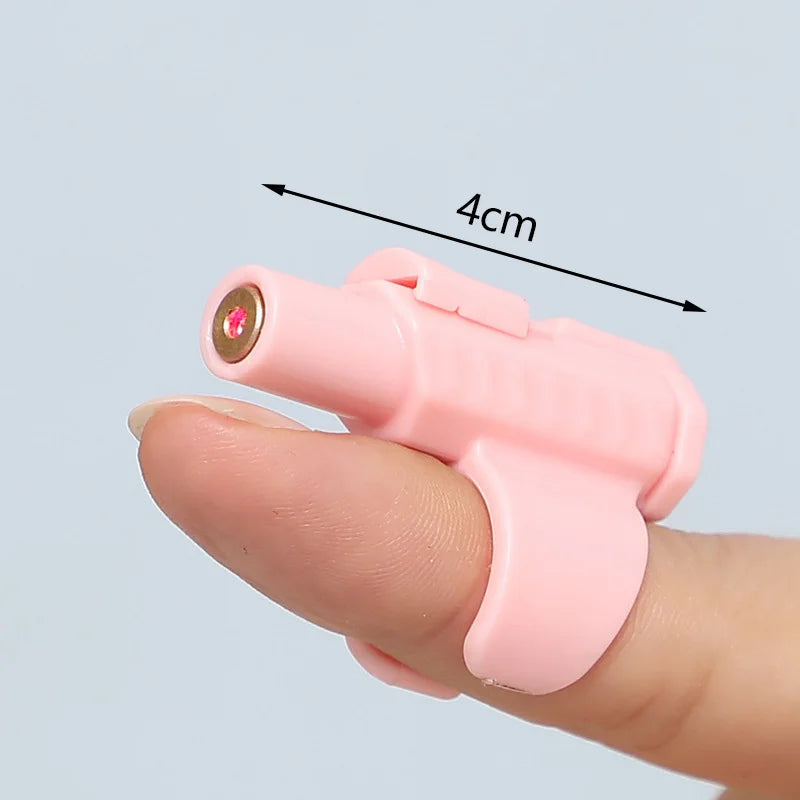 Portable Mini Laser Cat Toy Finger Sleeve Design LED Laser Pointer Pet Training Flashlight Scratching Tool Funny Cat Chase Stick