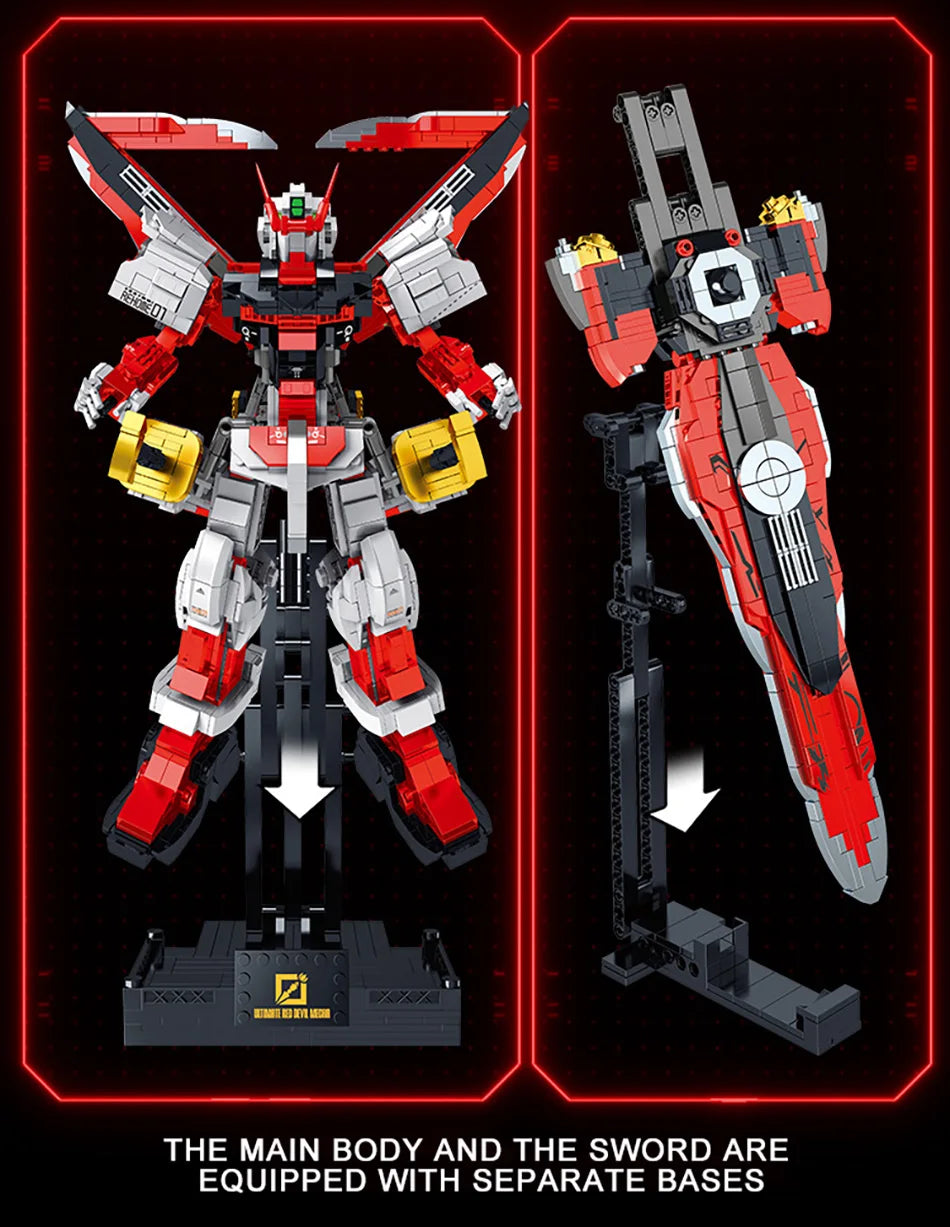 Cyber Mecha Model Building Blocks - Storm Freedom Ancestor Mechanical Robot Assembly Kit for Kids & Adults