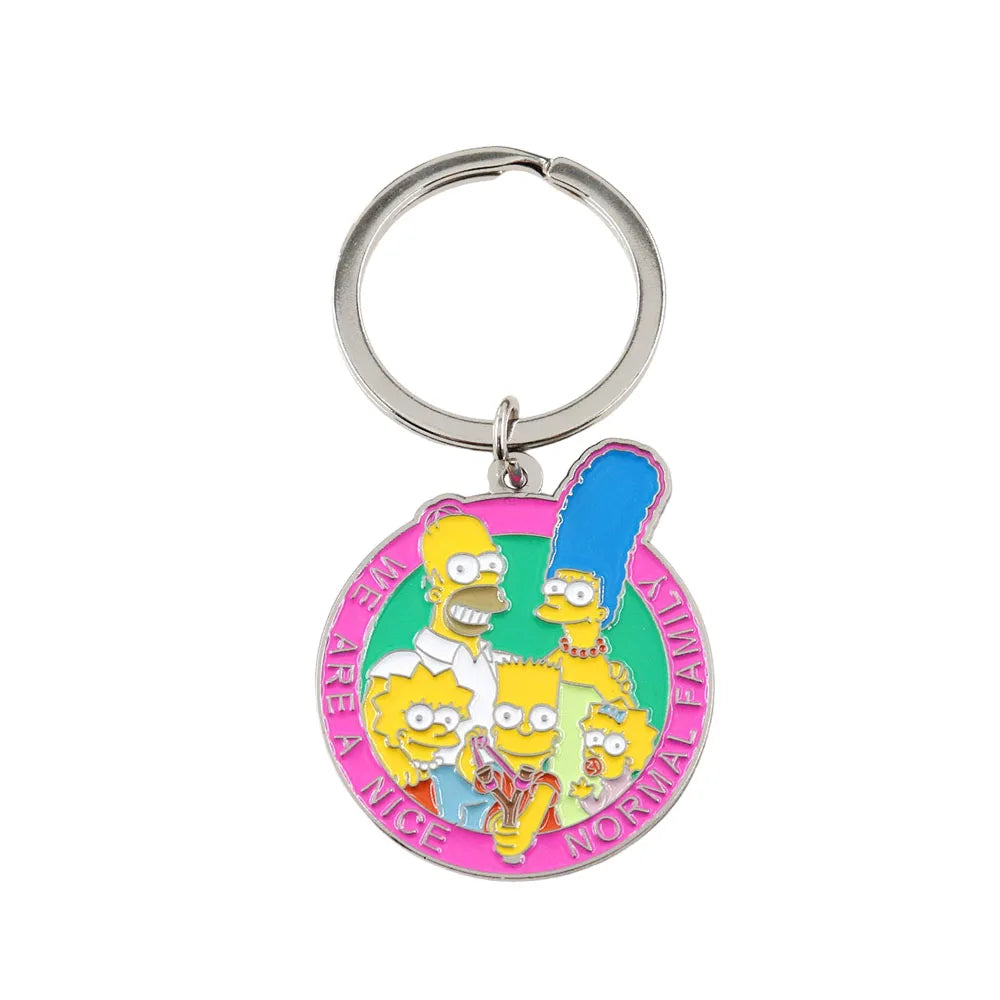 Animated Sitcom Character Keychain Cartoon Anime Inspiration Keychain Fashion Pendant