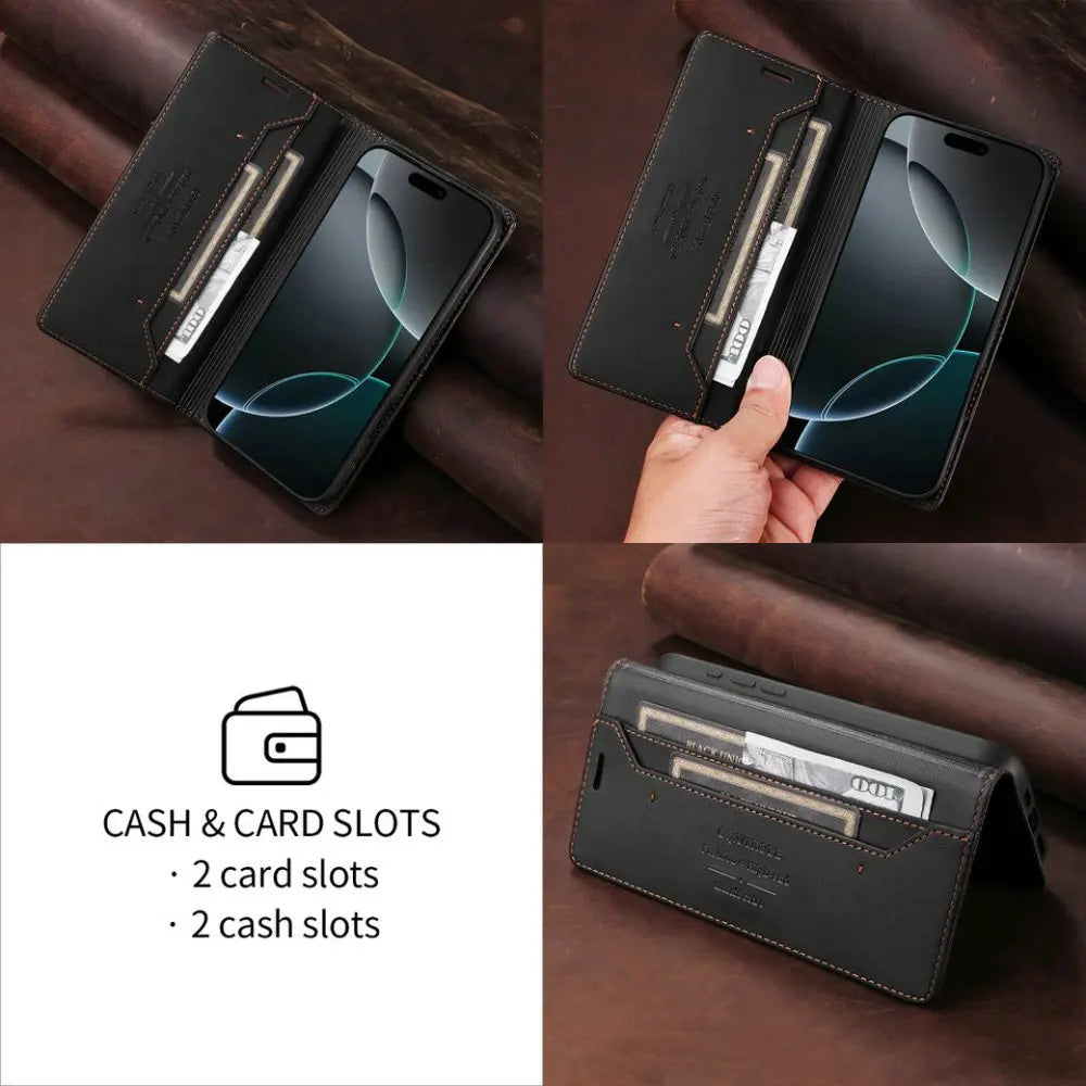 Phone Caes for iPhone 17 Pro Max 5G Luxury Cover Leather Book RFID Coque iPhone 17 Case iPhone17 Air 17Pro ProMax Wallet Fundas