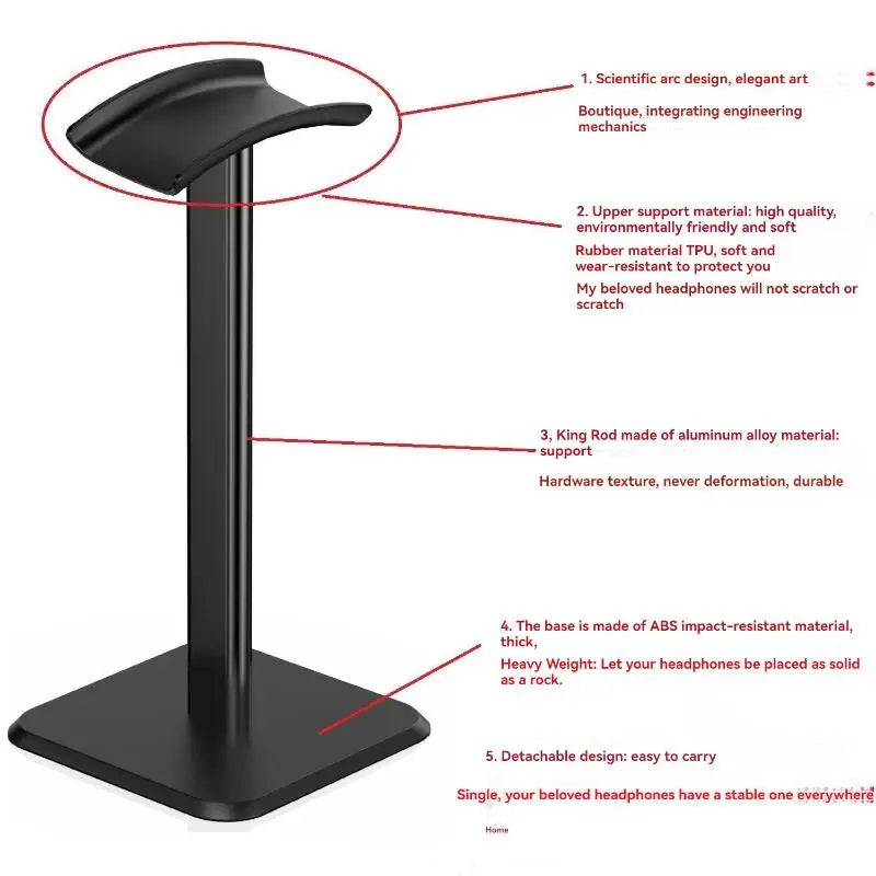 Universal Portable Gaming Desktop Headphone Support Holder Headset Holder Stable Stand Earphone Accessorise Headset Display Rack
