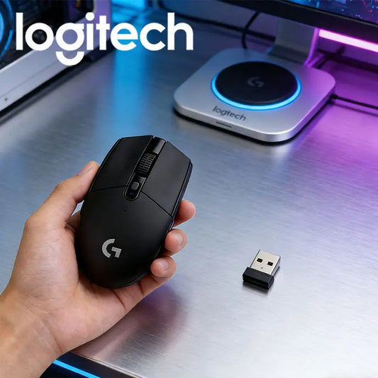 Logitech G304 M185 Eco-Friendly Wireless Mouse, Silent and Low Power, Ideal for Home, Office, and Study, Best Value Choice