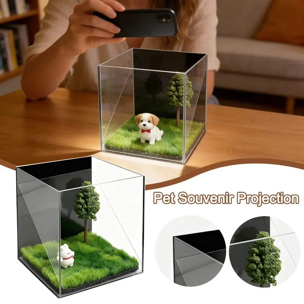 Acrylic Pet Holographic Projection Digital House Pet Souvenirs Pet Projection Souvenir Tool Pet Souvenir Projection 3D