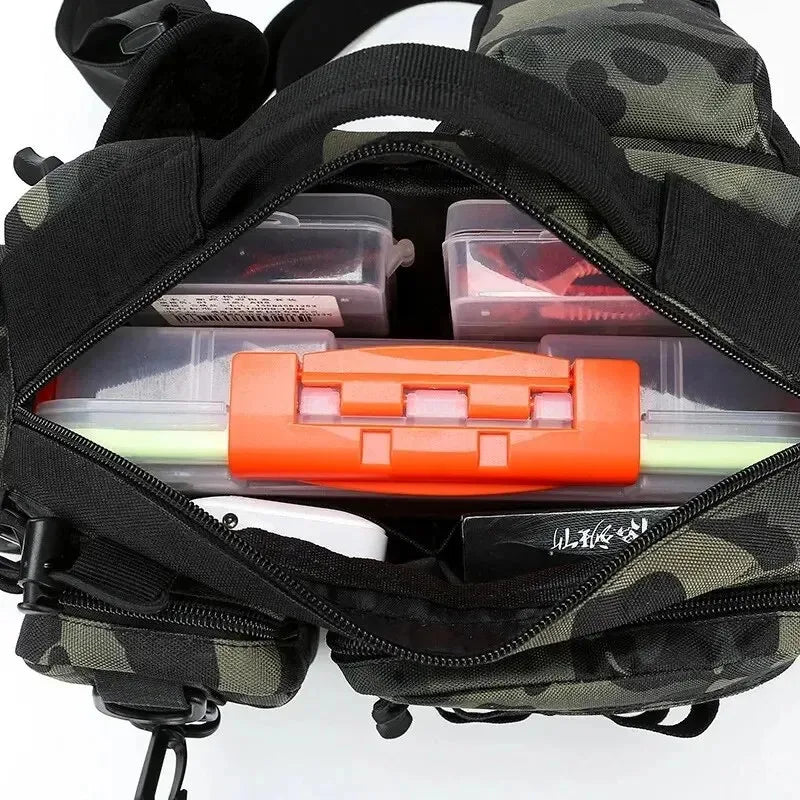 Lure Bag Waist Bag Single Shoulder Bag Crossbody Bag Fishing Rod Bag Bait Box Fishing Gear Bag New Large Capacity