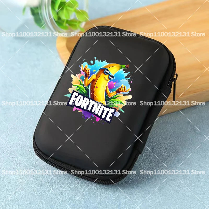 Game Fortnites Storage Bag Cartoon Printed Fortress Night Data Cable Charger Travel Earphone Storage Protective Case Bags Gift