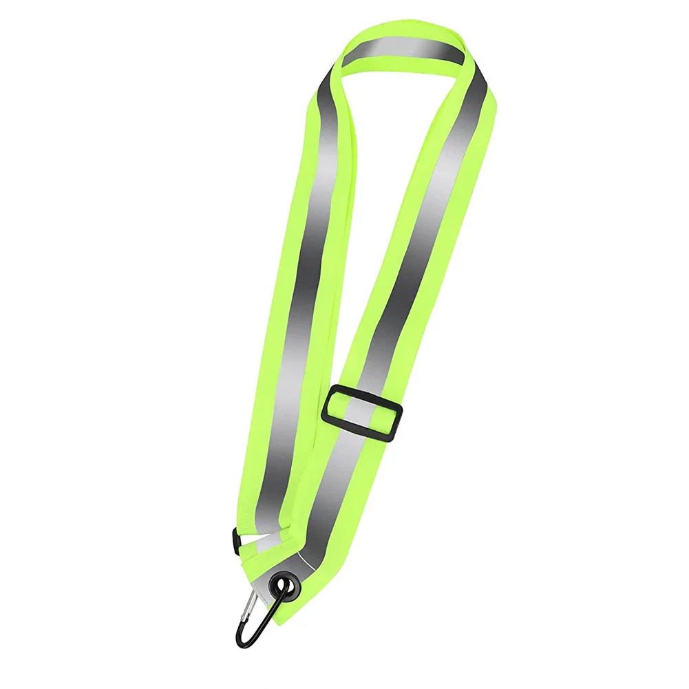 USB Rechargeable Adjustable LED Reflective Belt Cycling Reflective Running Gear Safety Reflective Running Gear for Night Running