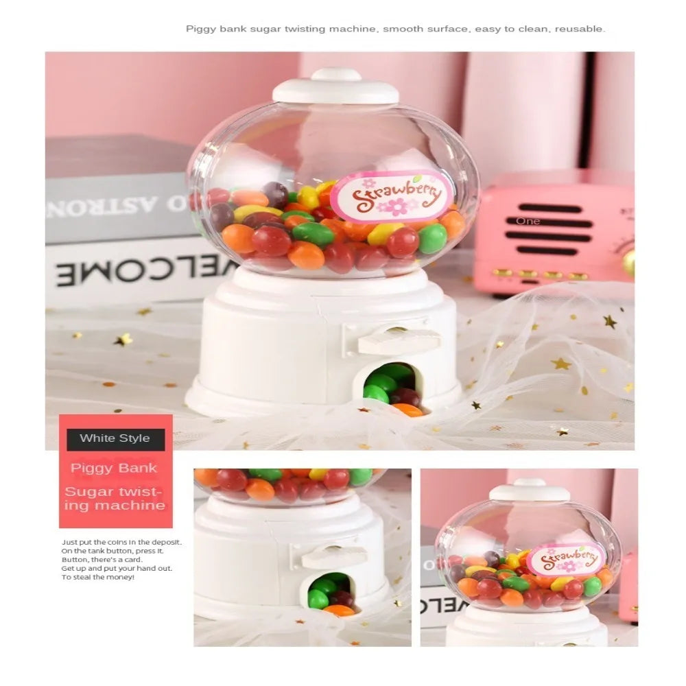 Sweets Candy Machine Cute 8 Colors Bank Deposit Box High Quality Plastic Money Saving Bank Dispenser Candy Dispenser Lovers Gift