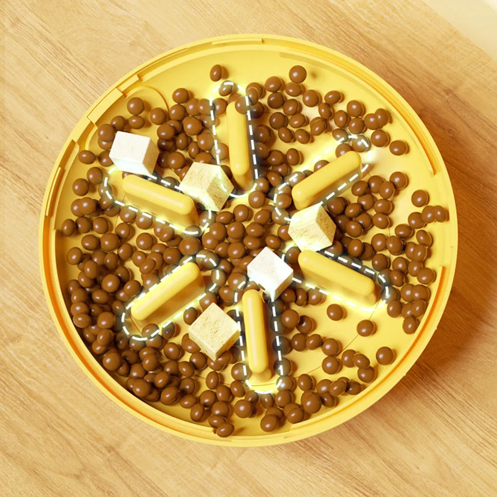 Pet  UFO Flyer Toy - Interactive Slow Feeder for Dogs Cats, Bite-Resistant Squeaky Pet Toy for Self-Entertainment Boredom Relief
