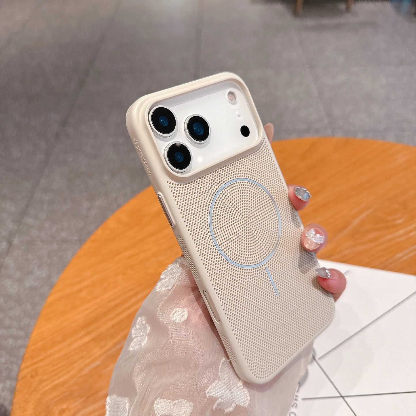 Cooling Heat Dissipation Magnetic Phone Case for iPhone 17 16 15 14 13 12 11 Pro Max Plus 17Pro Breathable Shockproof Back Cover