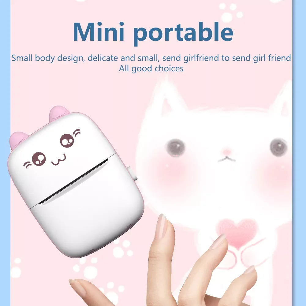 Mini Thermal Printer Paper - Colorful Self-Adhesive 57mm Label Stickers for Bluetooth Inkless Photo Printer