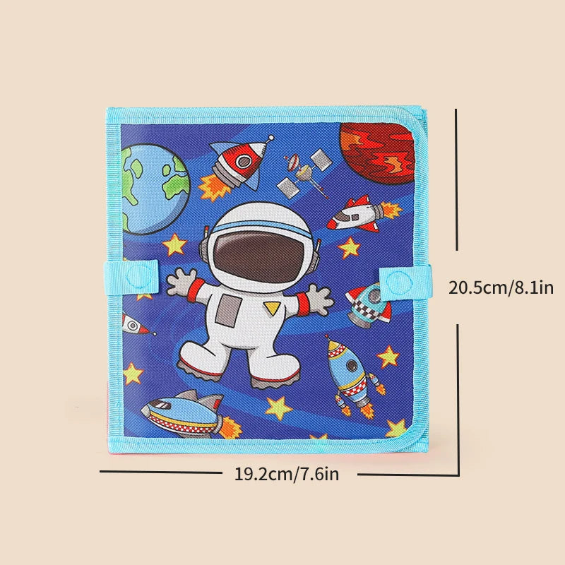 Foldable Chalkboard Book Children's Drawing Board Capable Of Repeatedly Scrubbing Drawing Writing Books (With 12 Watercolor Pen)