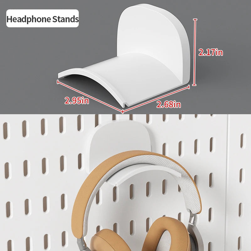 Office Desktop Storage Pegboard: Height-Adjustable Vertical Storage Rack (For Stationery Storage And Decorative Figurine Display