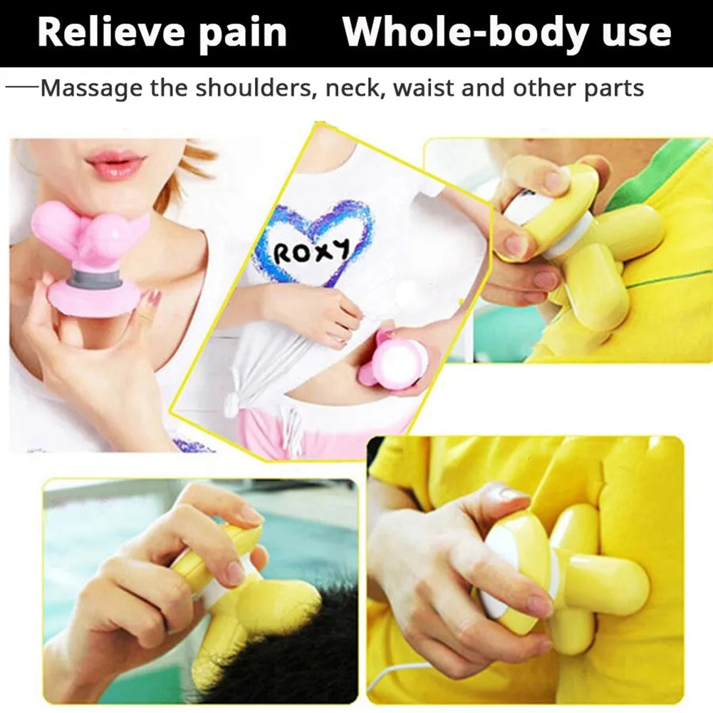 Mini Handheld Massager Portable Percussion Massage Device For Slimming USB Neck Massager For Muscle Massage Machine