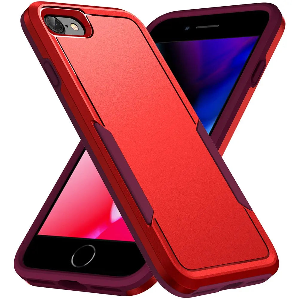 Fit iPhone SE 3 2022 Case Shockproof Hybrid Case Dual Layer Design Hard Cover For iPhone SE 2 2020/iPhone 6/6S/7/8 Plus Cases