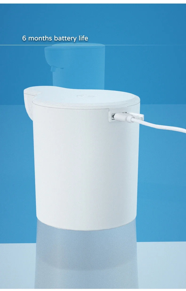 350ML Touchless Automatic Soap Foam Dispenser USB Rechargeable Foam Hand Washer Machine Bathroom Infrared Sensor Soap Dispenser