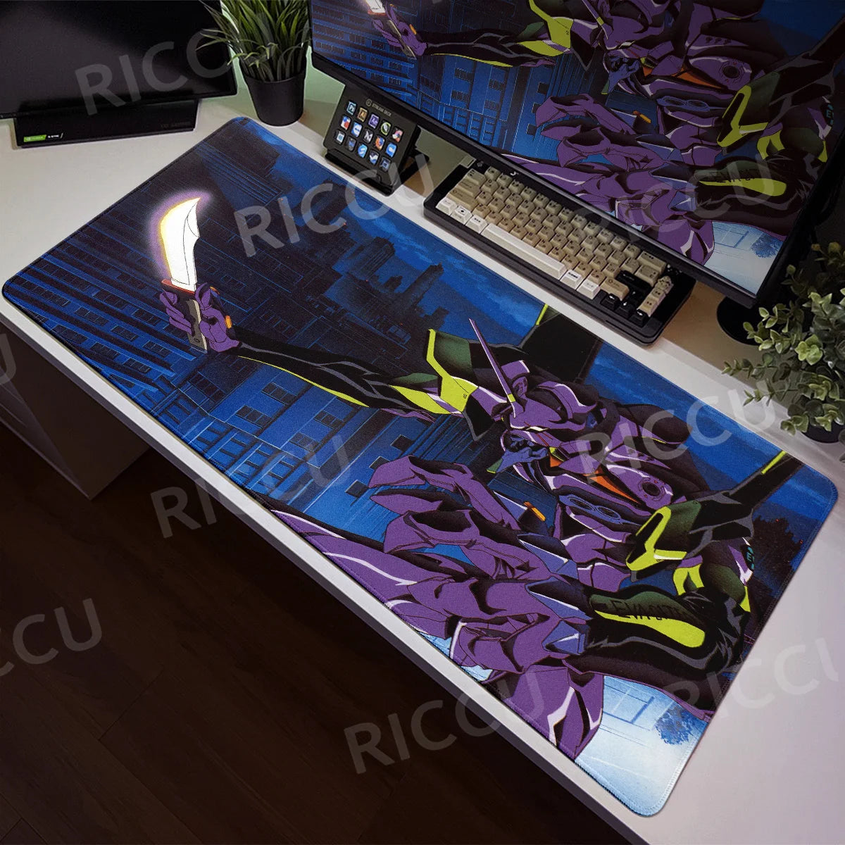 Large Mats E-E-Evangelione Mouse Pad Gamer Desk XXL Rug Office Accessories Computer Table Carpets Anime PC Gaming E-Sports Pads