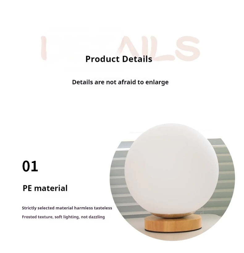 RGB Color Changing LED Night Light USB Rechargeable LED Table Lamp Bedside Lamp for Home Office Bedroom Living Room Light