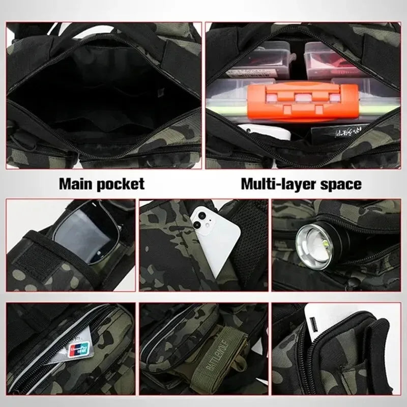 Lure Bag Waist Bag Single Shoulder Bag Crossbody Bag Fishing Rod Bag Bait Box Fishing Gear Bag New Large Capacity