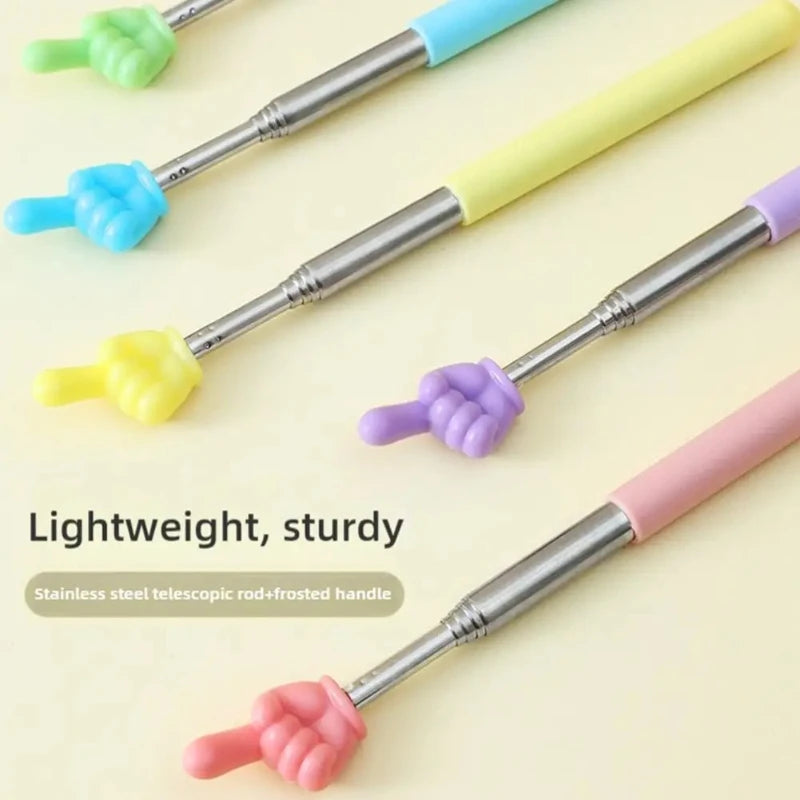 Telescopic Finger Reading Stick, Finger Telescopic Point Reading Stick Point Reading Teaching Aid Baton Teacher's Teaching Stick