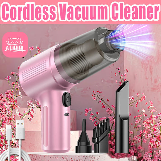 Portable Cordless Vacuum Cleaner, Handheld Vacuum Cleaner, Type-C Charging, Specially Designed for Cars, Homes and Pet hair.
