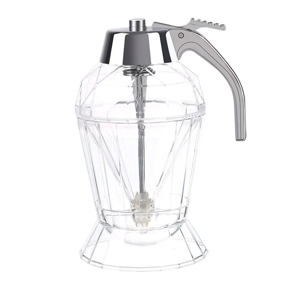 Syrup Dispenser with Stand Honey Pourer Dispenser Olive Oil Dispenser Bottle for Home Kitchen Storing Honey and Syrup