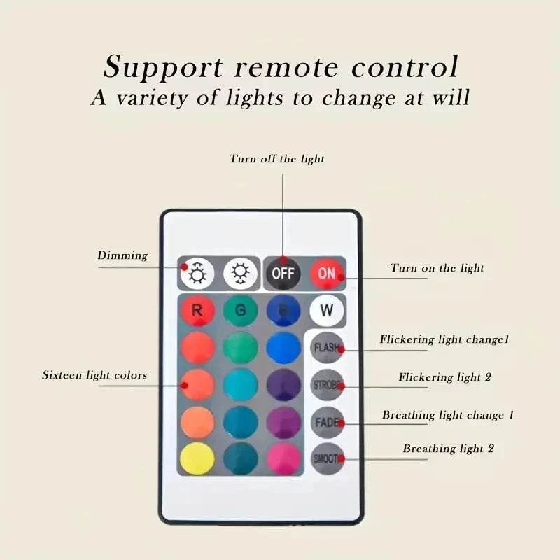 LED Water Ripples Lamp Galaxy Projector Night Light with Remote Control USB Powered A Mood Light Perfect for Home Room Decor