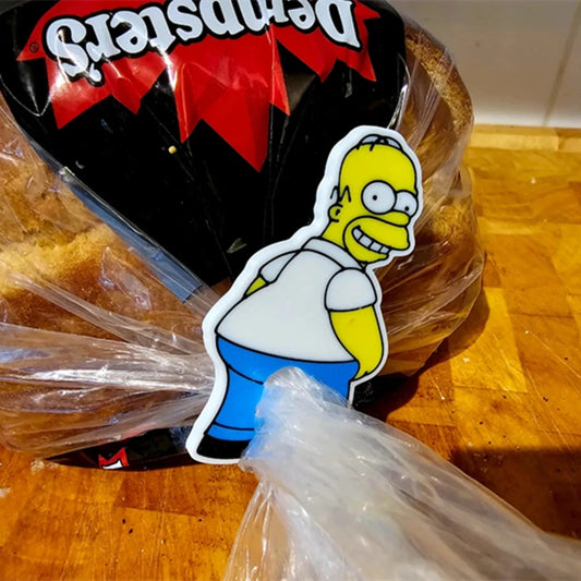 Funny Homer Simpson Butt Bread Clip Bag Closure Novelty Kitchen Gadget