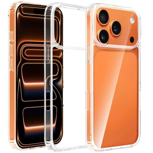 Crystal Clear Case For iPhone 17/17Promax/17 Pro/17 Air Shockproof Protective Phone Cover HD Transparent Hard PC Bumper Shell