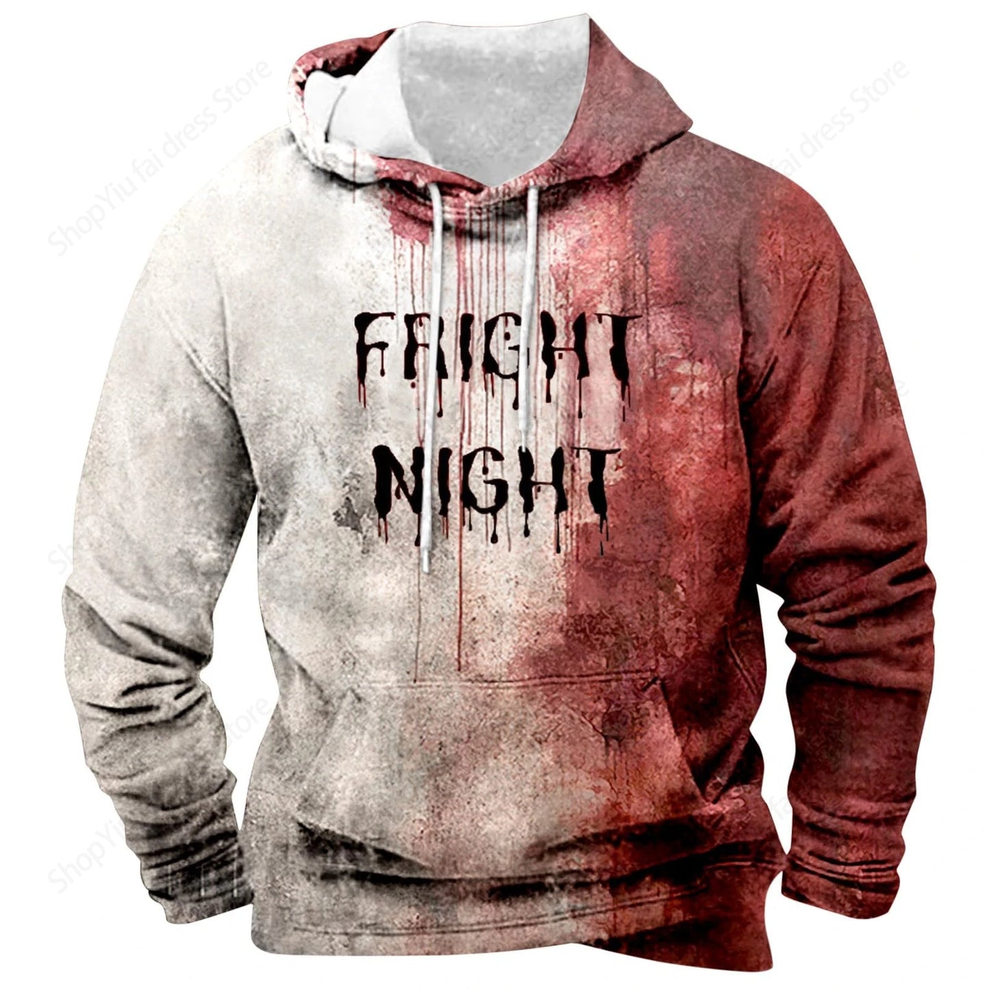 Horror Blood 3d Print Hoodie Men Women Fashion Hoodies Halloween Sweatshirt Boy Coats Women Sweats Men's Hoodie Letter Print