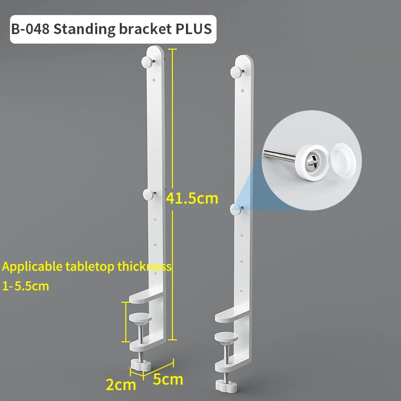 Office Desktop Storage Pegboard: Height-Adjustable Vertical Storage Rack (For Stationery Storage And Decorative Figurine Display