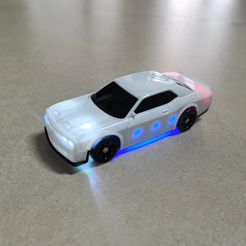 1/43 HB-RP43 RC Drift Car with DIY White Body Shell & Extra Tires 2.4G 4WD ESP Gyro Stabilization Full Proportional Control Car