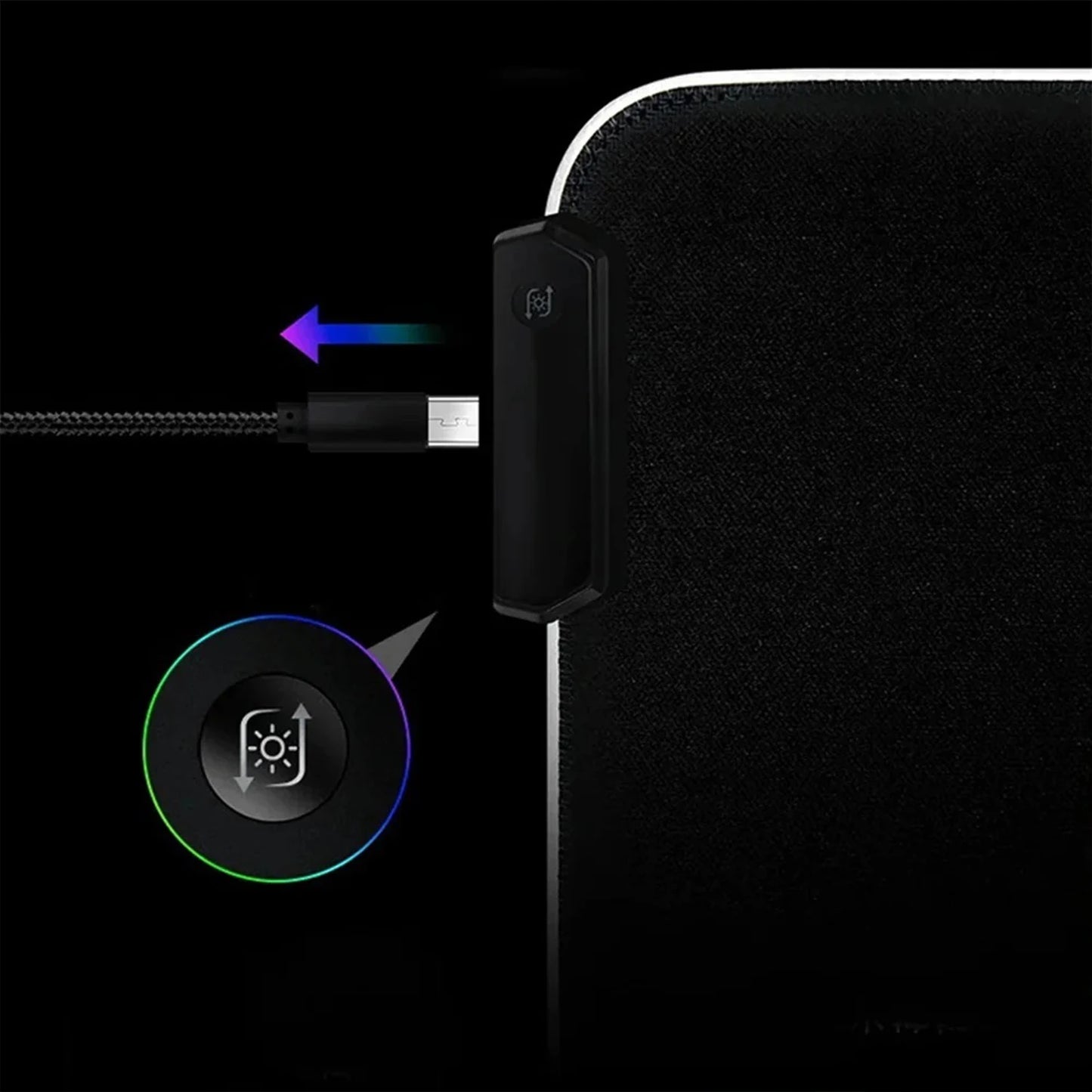 RGB PC Popular games Daves the Diver Mouse Pad XXL Computer esports Accessories Large Keyboard Laptop Table mat LED Gamer Gaming