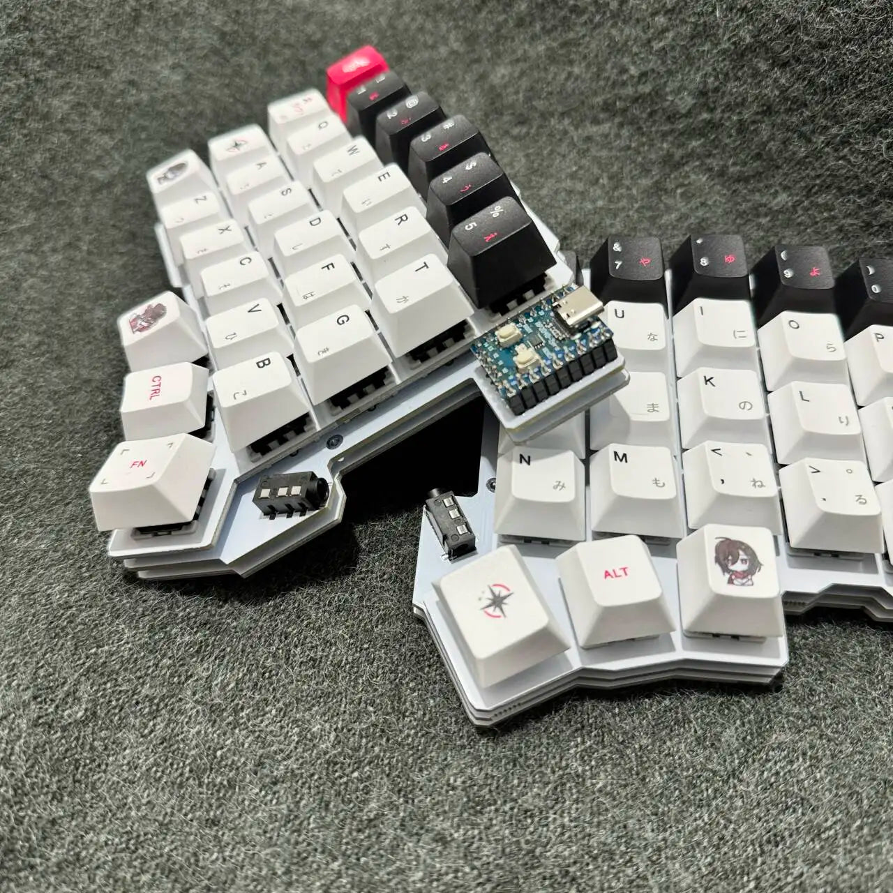 Silakka54 Split Keyboard Kit Wired Hot Swap Support VIAL Split Ergonomic Keyboard RP2040zero Customized PC Gamer Accessories