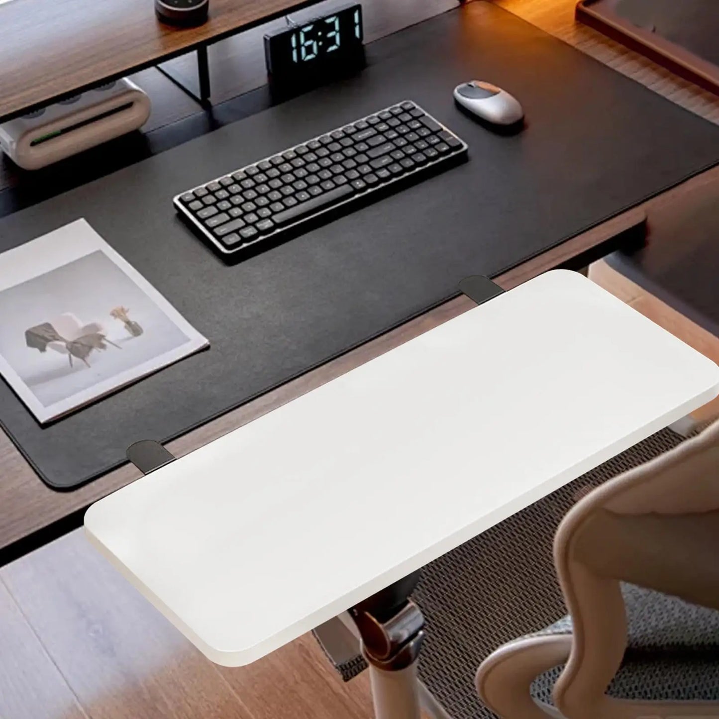 Desk Extender Shelf Board Home Office Foldable Multifunctional Extension Attachment 50x20cm Sturdy Support widening Board