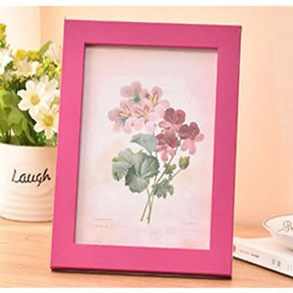 INS Colorful Photo Frame Drawings Handcraft Picture Frame Multi Size DIY Display Holders Home
