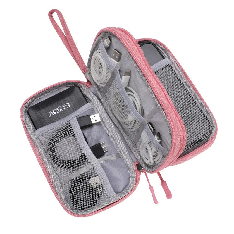 Portable Travel Portable Digital Product Storage Bag USB Data Cable Manager Earphones Mobile Power Storage Bag