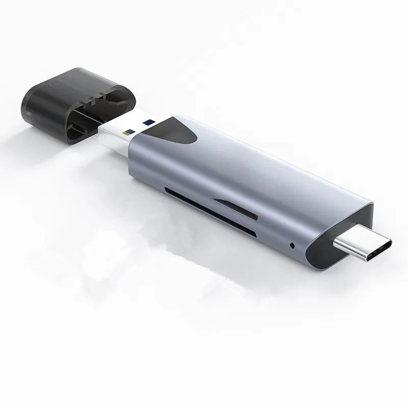 Multi functional mobile phone, computer, camera, tablet, portable TF/SD card reader, Type-c to USB multifunctional card reader