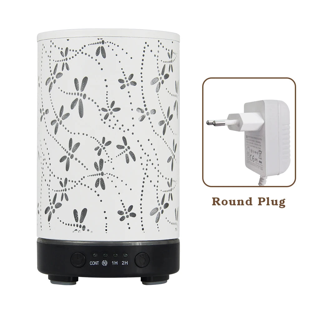 Essential Oil Diffuser 100ML Aroma Diffuser Cool Mist Humidifiers Dragonfly Scent Diffuser with Auto Shut-Off Protection