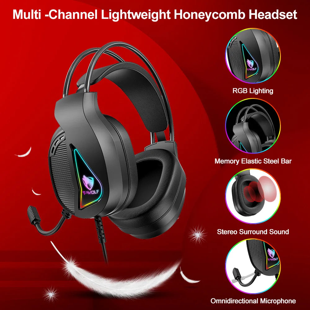 4 In 1 SET Computer USB Wired Keyboard Mouse Set Gaming Headphone Mouse Pad Mouse And Keyboard Combos