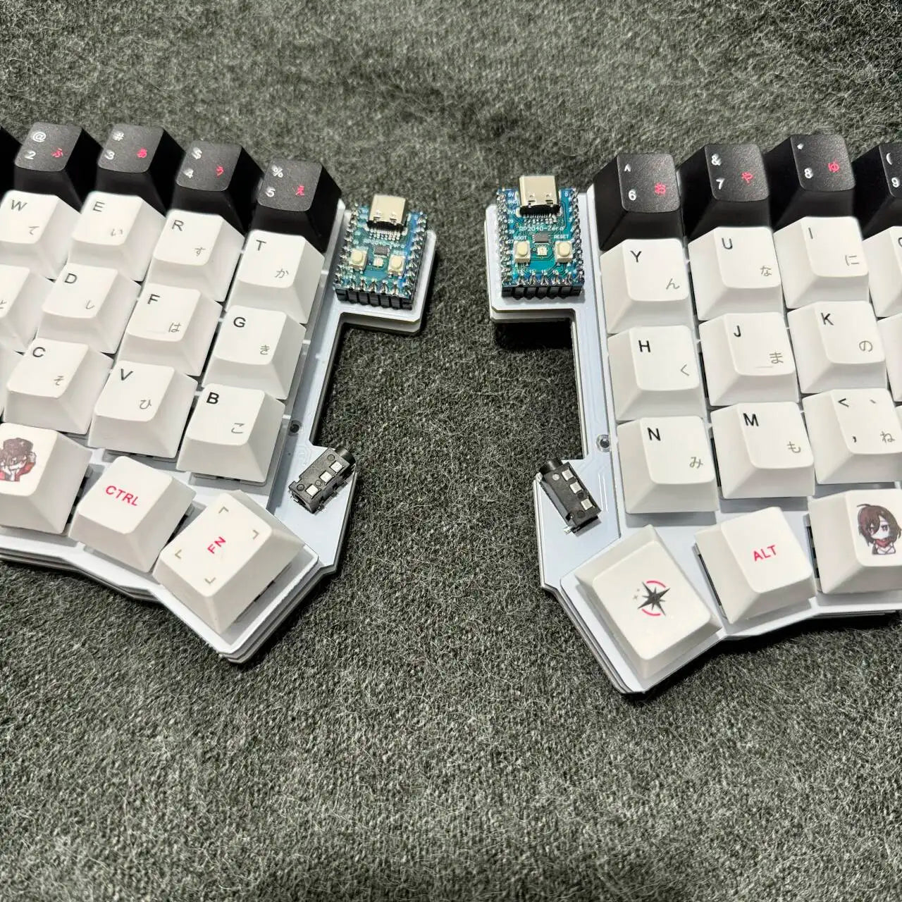 Silakka54 Split Keyboard Kit Wired Hot Swap Support VIAL Split Ergonomic Keyboard RP2040zero Customized PC Gamer Accessories